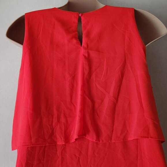 Red Marine Prime dress sz 2X bright coral elegant EUC - Picture 3 of 3